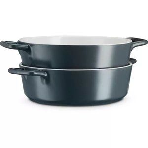 Kook Casserole Dish with Handles, 40 OZ, SET OF 2, Gray
